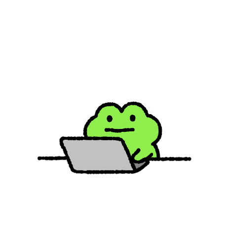 A Green Frog Is Holding A Bat In Its Hand While Sitting On The Ground Surrounded By Rocks . GIF