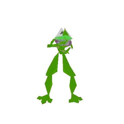 A Green Frog Is Holding A Piece Of Paper On Its Head Sticker