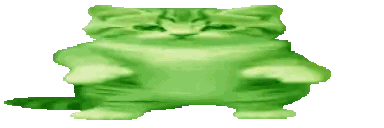 A Green Frog Is Sitting On A White Surface With A White Background Sticker