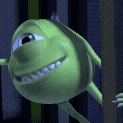 A Green Monster From The Movie Monsters Inc GIF