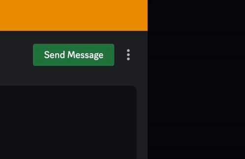 A Green Send Message Button Next To A Red Remove Friend Button On A Black Background GIF