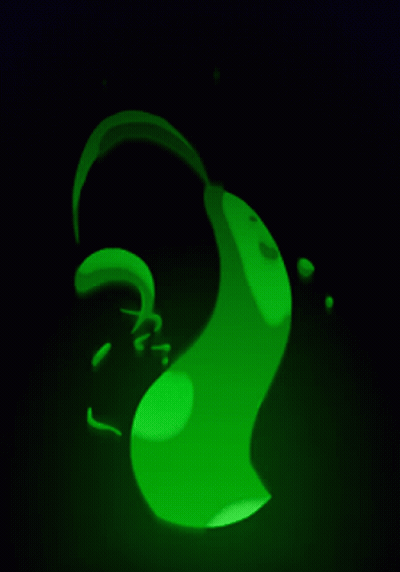 A Green Smoke Coming Out Of A Hole In The Ground GIF