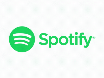 A Green Spotify Logo With A White Outline On A White Background GIF