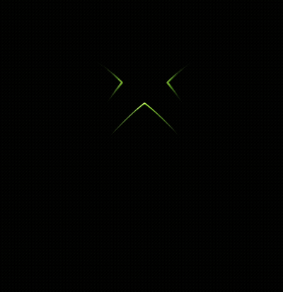 A Green Xbox Logo Against A Dark Background GIF