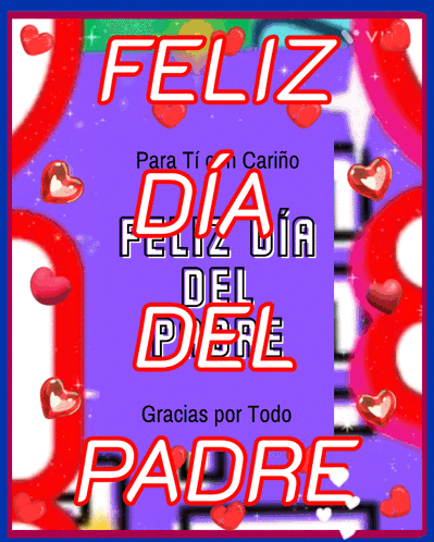 A Greeting Card For Father 'S Day In Spanish GIF