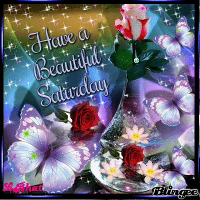 A Greeting Card Says Have A Beautiful Saturday GIF