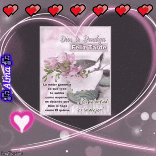 A Greeting Card That Says Dios Te Bendiga Feliz Tarde GIF