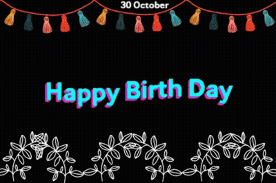 A Greeting Card That Says Happy Birthday On It GIF