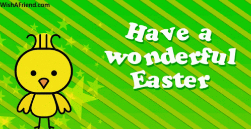 A Greeting Card That Says Have A Wonderful Easter On It GIF