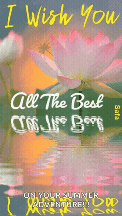 A Greeting Card That Says " I Wish You All The Best " GIF