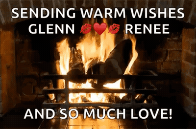 A Greeting Card That Says Sending Warm Wishes Renee And So Much Love GIF