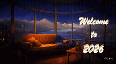 A Greeting Card Wishing You Peace Love And Prosperity For 2026 GIF