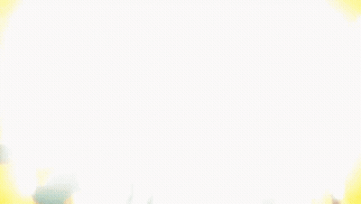 A Group Of Anime Characters Are Standing Next To Each Other In Front Of A Yellow Background . GIF