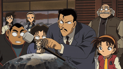 A Group Of Anime Characters Including One With The Letter A On Their Jacket GIF