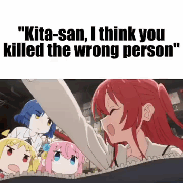 A Group Of Anime Girls Are Standing Next To Each Other And One Of Them Is Talking To The Other . GIF