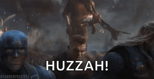 A Group Of Avengers Are Fighting Each Other In A Scene From Avengers : Endgame . GIF