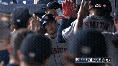 A Group Of Baseball Players Including One Named Smith GIF