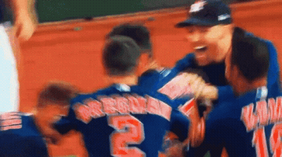 A Group Of Baseball Players One Of Whom Is Number 2 GIF