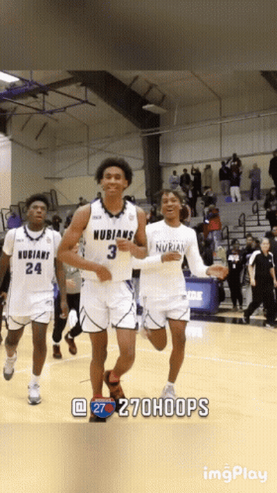 A Group Of Basketball Players With The Number 3 On Their Jerseys GIF