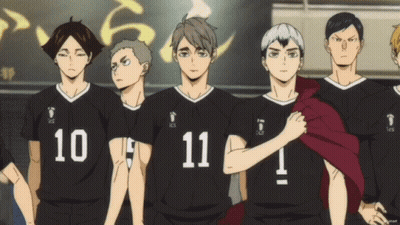 A Group Of Boys Wearing Black Shirts With The Numbers 10 11 And 1 GIF