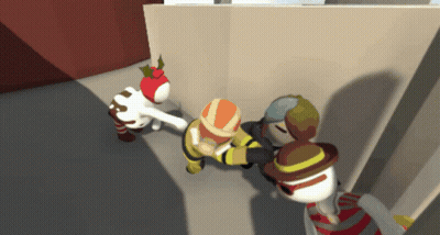 A Group Of Cartoon Characters Are Playing A Video Game GIF