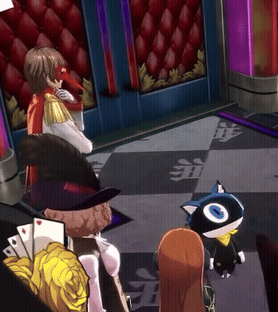 A Group Of Cartoon Characters Are Standing Around A Checkered Floor GIF