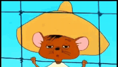 A Group Of Cartoon Characters Are Standing In Front Of A Cheese Store GIF