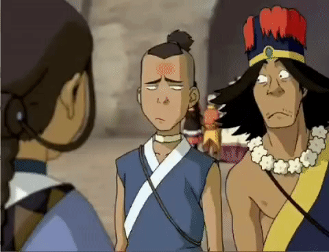 A Group Of Cartoon Characters Are Standing Next To Each Other And One Of Them Is Wearing A Crown GIF