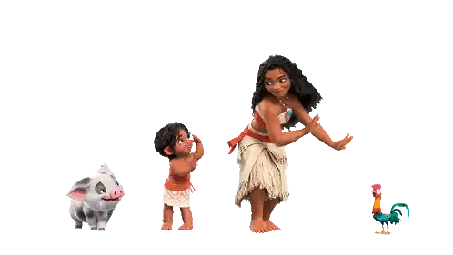 A Group Of Cartoon Characters Are Standing Next To Each Other Sticker