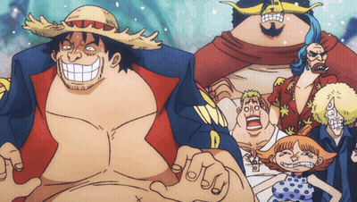 A Group Of Cartoon Characters With One Wearing A Hat With Antlers GIF