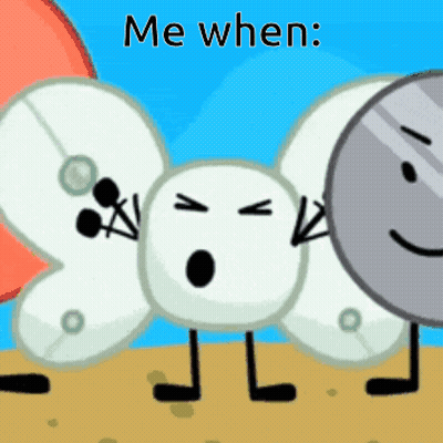A Group Of Cartoon Characters With The Words Me When Written On The Bottom GIF