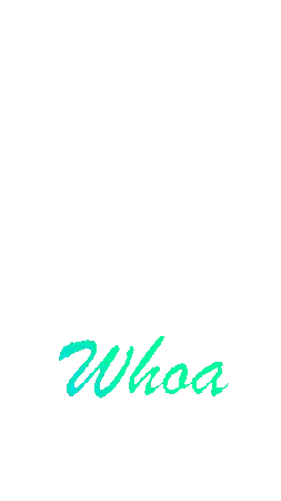 A Group Of Children Are Dancing On A Stage With The Words Whoa I Heard It 'S Your Birthday Written On The Bottom Sticker
