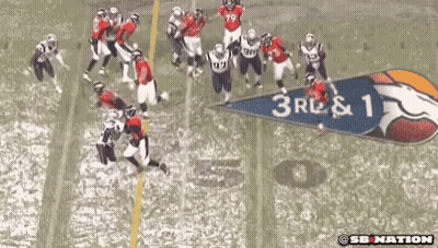 A Group Of Football Players On A Field With A Banner That Says 3Rl & 1 On It GIF