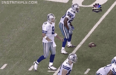 A Group Of Football Players On A Field With A Nbc Logo In The Corner GIF