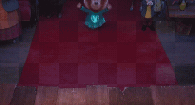A Group Of Foxes Wearing Hearts On Their Shirts GIF