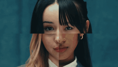 A Group Of Girls In School Uniforms Are Posing For A Picture With The Word Dream In The Background GIF