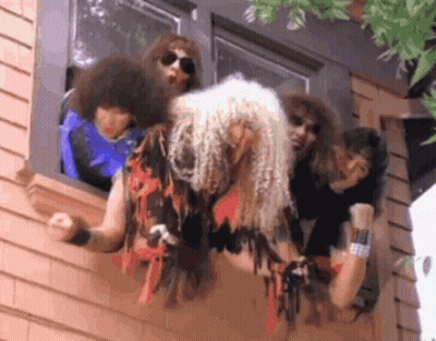 A Group Of Men Are Looking Out Of A Window .. GIF