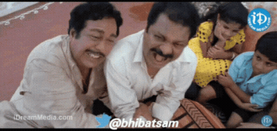A Group Of Men Are Sitting On A Couch And Laughing With The Hashtag @Bhibatsam GIF