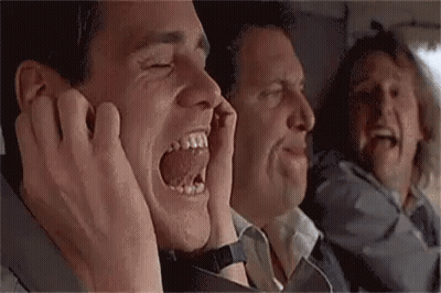 A Group Of Men Are Sitting On A Plane And One Of Them Is Screaming . GIF