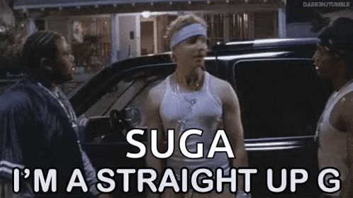 A Group Of Men Are Standing Next To Each Other In Front Of A Car And Talking . GIF