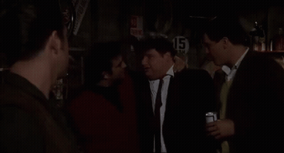 A Group Of Men Are Talking And One Of Them Says " My Advice To You " GIF