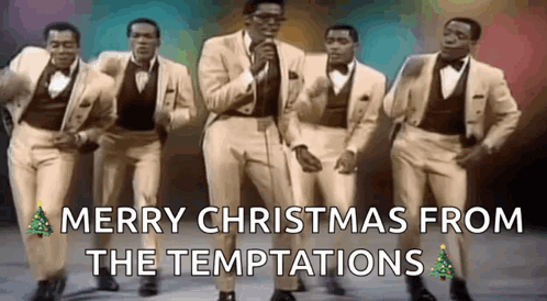 A Group Of Men In Suits And Bow Ties Are Singing And Dancing . GIF