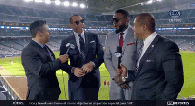 A Group Of Men In Suits Are On A Fox Sports Channel GIF