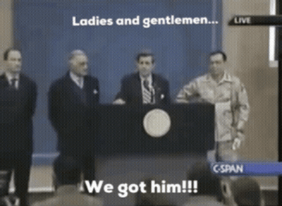 A Group Of Men Standing Behind A Podium With The Words Ladies And Gentlemen Behind Them GIF