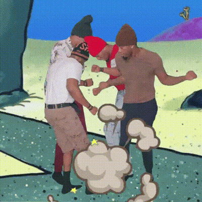 A Group Of Men Standing Next To Each Other With One Wearing A Hat That Says Ss GIF