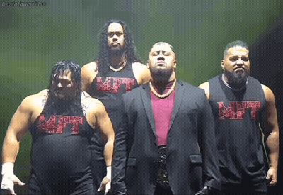 A Group Of Men Wearing Shirts That Say Mft On Them GIF