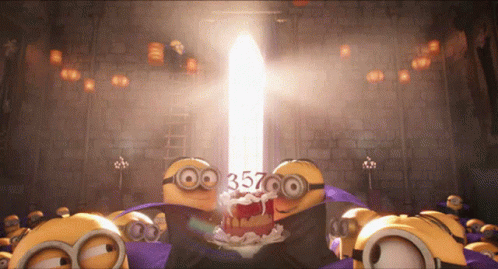 A Group Of Minions Are Gathered In A Room With A Light Coming Through A Window GIF