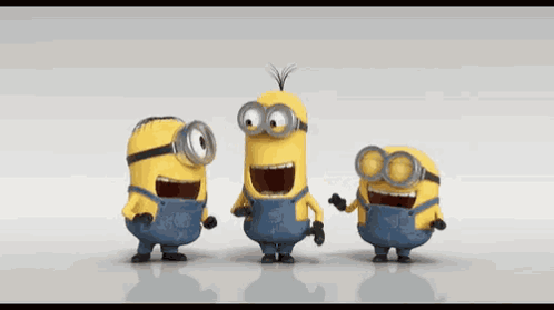 Smiling Minions Group GIF