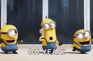 Minions Saying Oh Yeah GIF
