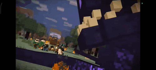 A Group Of People Are Playing A Video Game Called Minecraft .. GIF
